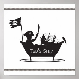 Affiches Pirate Boy Print