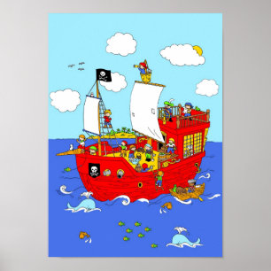 Affiches Pirate Ship scène