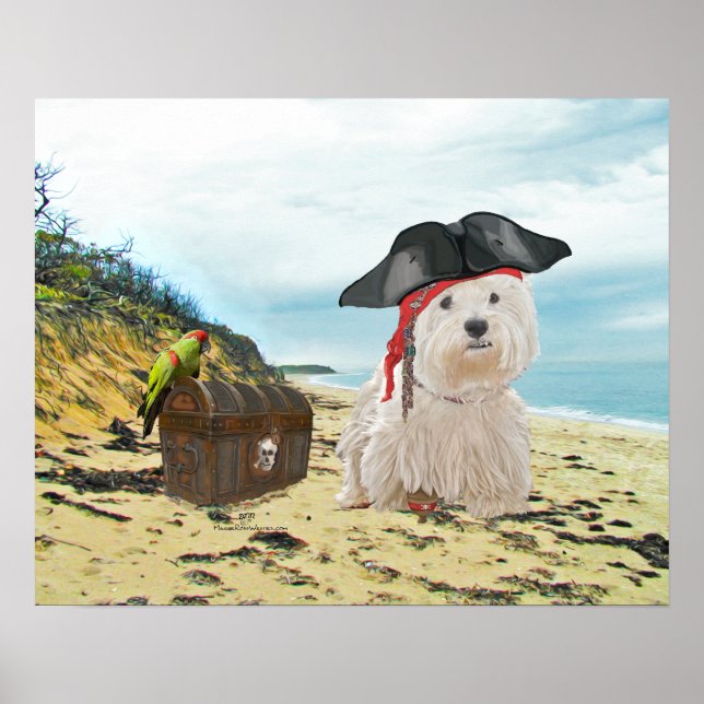 Affiches Pirate Westie (Devant)