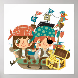 Affiches Pirates Au Trésor
