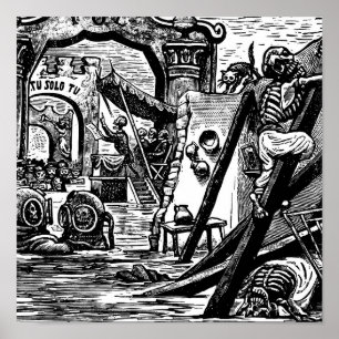 Affiches Pirates squelettiques circa 1951