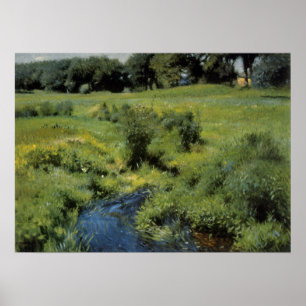 Affiches Piscine Medfield par Dennis Miller Bunker, Art anc