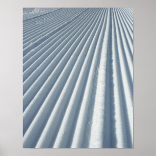 Affiches Piste de ski alpin damée