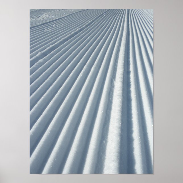 Affiches Piste De Ski Groomed (Devant)