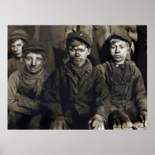 Affiches Pittston Breaker Boys par Lewis Wickes Hine, 1911