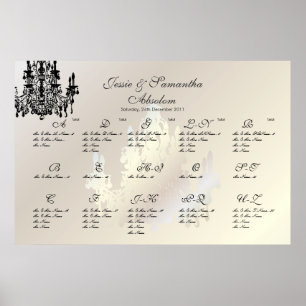 Affiches PixDezines Chandelier/Plan de siège/Alpha