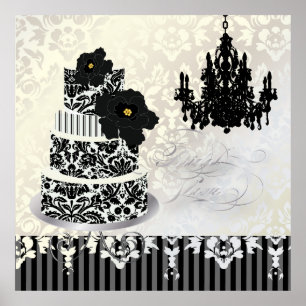 Affiches PixDezines desiree damask cake+lustre