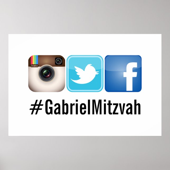 Affiches PixDezines, hashtag social (Devant)