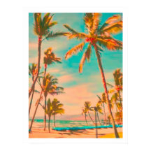 PixDezines Plage Hawaïenne Vintage