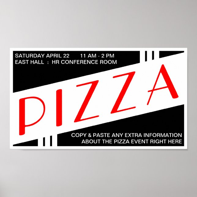 Affiches pizza (Devant)