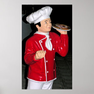 Affiches Pizza Waiter