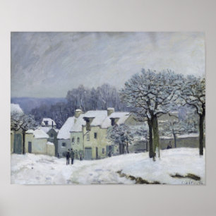 Affiches Place du Chenil à Marly-le-Roi, Neige, 1876