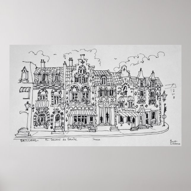 Affiches Place du général de Gaulle | Bailleul, France (Devant)