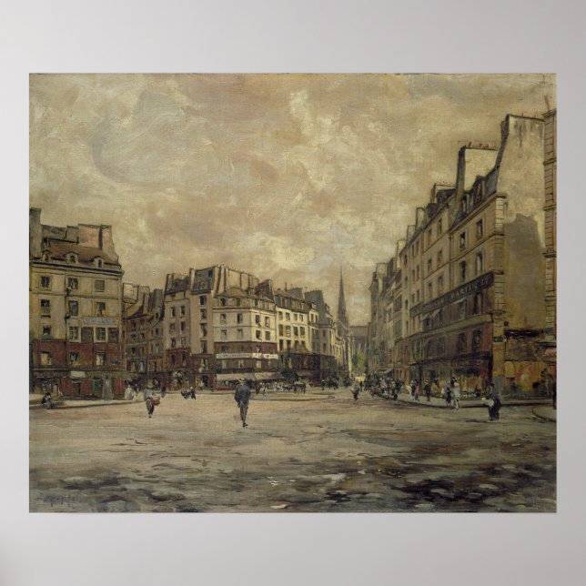 Affiches Place Maubert, Paris, 1888 (Devant)