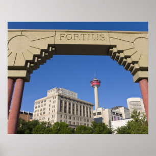 Affiches Place olympique et tour de Calgary, Alberta, Canad