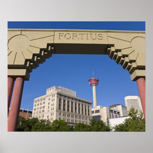 Affiches Place olympique et tour de Calgary, Alberta, Canad (Devant)