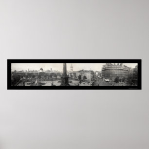 Affiches Place Trafalgar Photo 1908 de Londres