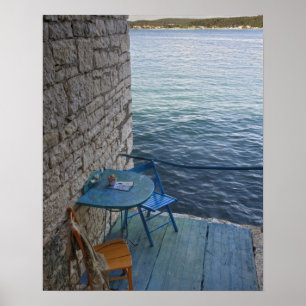 Affiches Places assises au bord de l'océan pour deux person