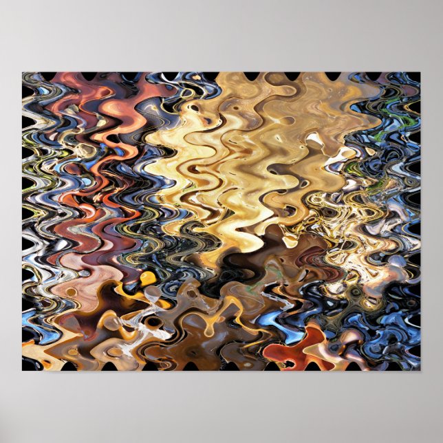 AFFICHES PLAGE ABSTRAITE (Devant)