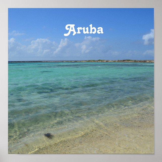 Affiches Plage d'Aruba (Devant)