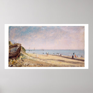 Affiches Plage de Brighton (huile sur la toile)