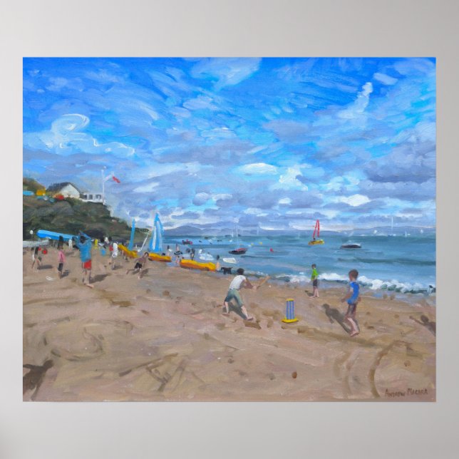 Affiches Plage de cricket Abersoch 2013 (Devant)