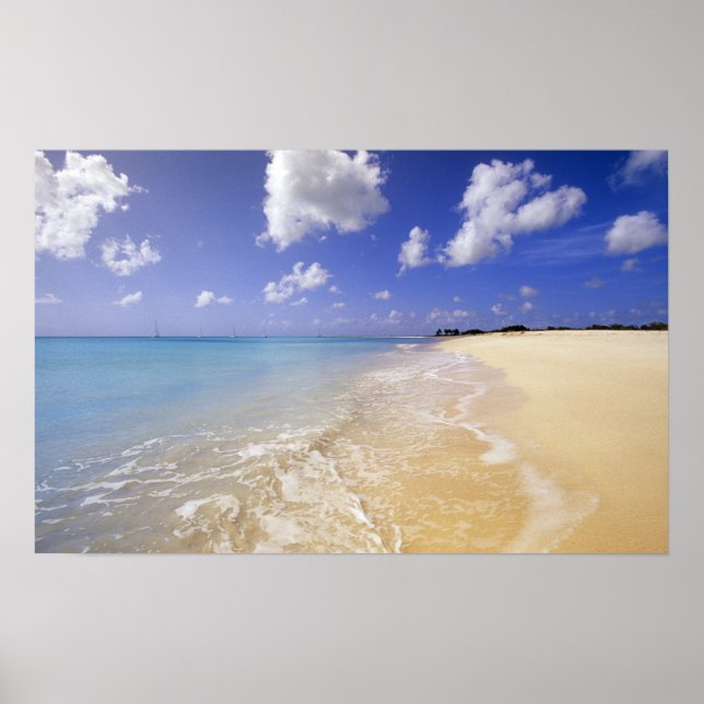 Affiches Plage de Low Bay, Barbuda, Antigua (Devant)