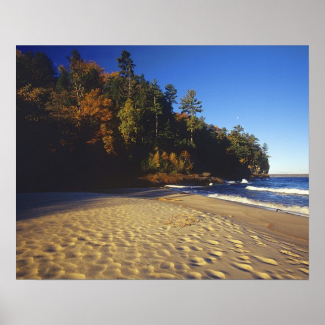 Affiches Plage de Miners à Pictured Rocks National (Devant)