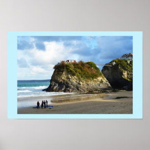 Affiches Plage de Newquay en Cornouailles