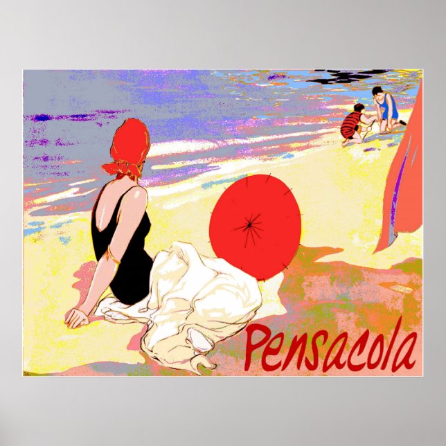 Affiches Plage de Pensacola (Devant)