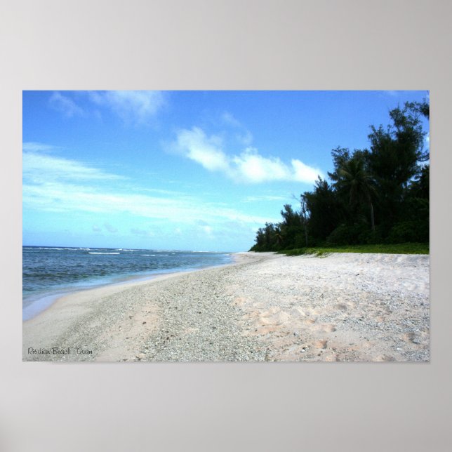 Affiches Plage de Ritidian - Guam (Devant)