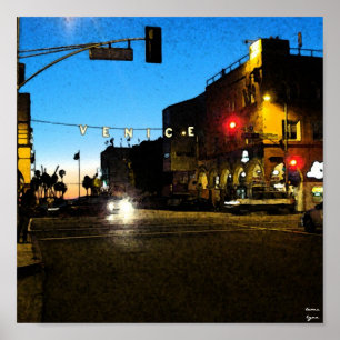 Affiches Plage de Venise, la Californie
