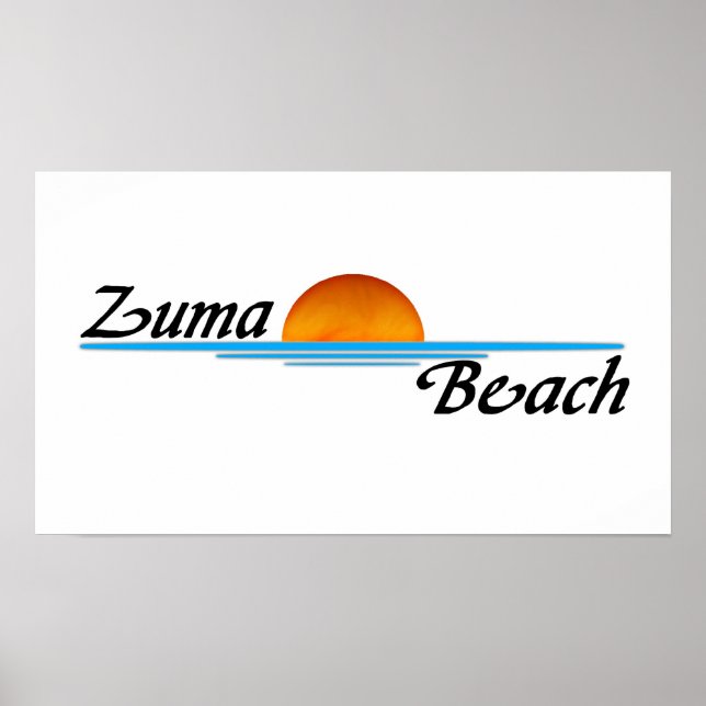 Affiches Plage de Zuma (Devant)
