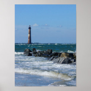 Affiches Plage Folly du phare de Morris