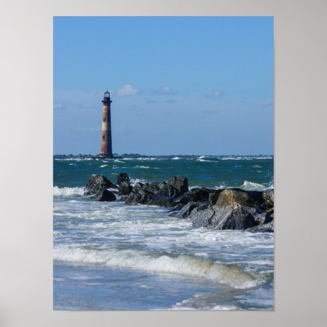 Affiches Plage Folly du phare de Morris (Devant)