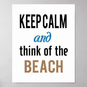 Affiches Plage Garde Calme