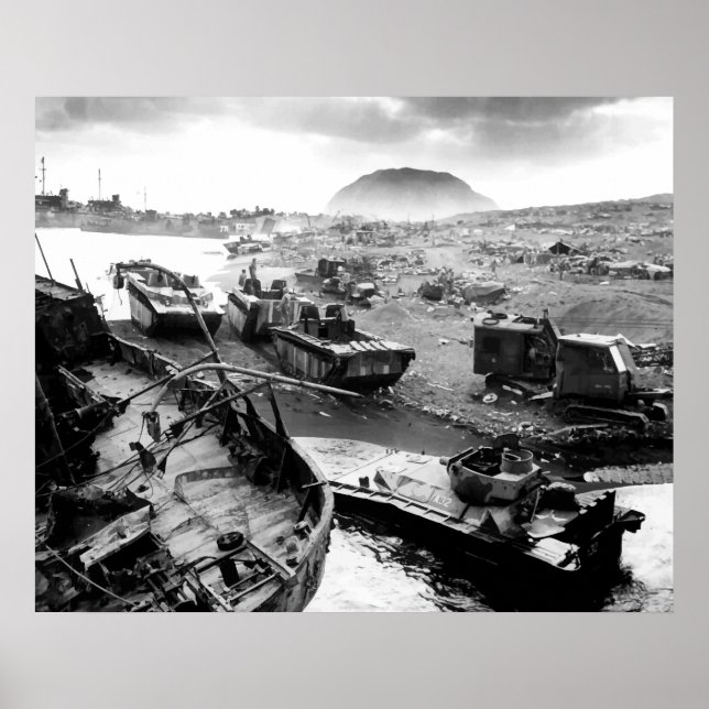 Affiches Plage Iwo Jima (Devant)