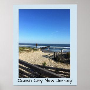 Affiches Plage Ocean City New Jersey