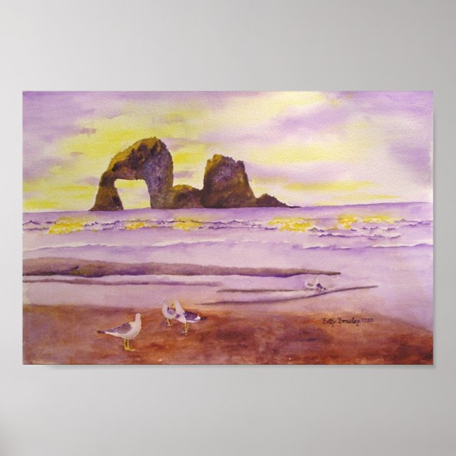 Affiches Plage Rockaway (Devant)