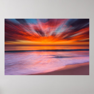 Affiches Plage Sunset Tamarack Carlsbad, CA