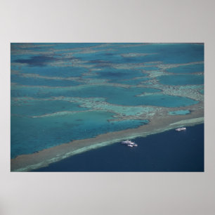 Affiches Plages de plongée près de la barrière de corail, G