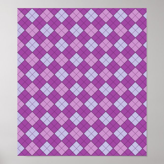 Affiches Plaid violet (Devant)