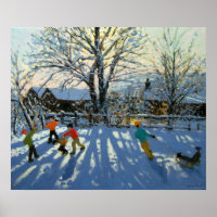 Plaisir dans la neige Tideswell Derbyshire