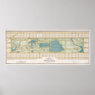 Affiches Plan Central Park