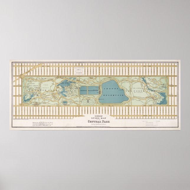 Affiches Plan Central Park (Devant)