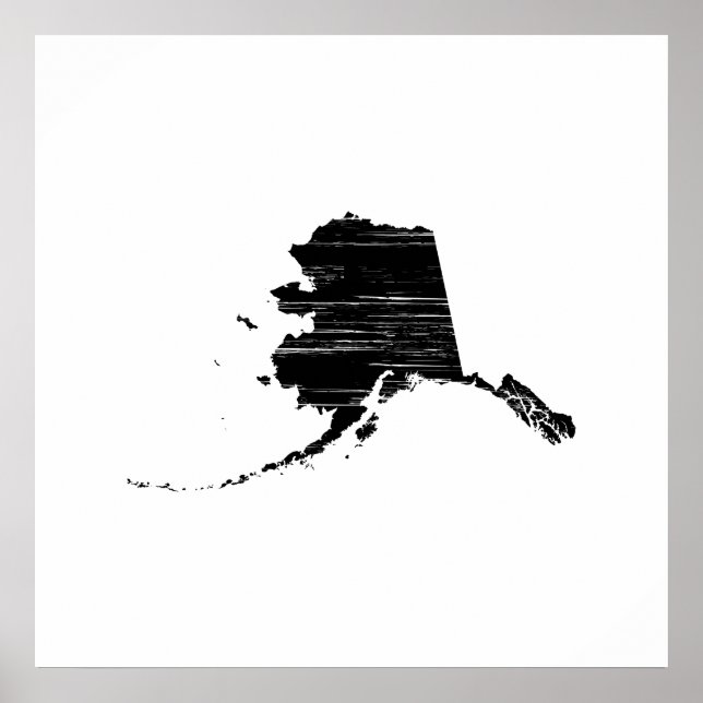Affiches Plan de l'État de l'Alaska en détresse (Devant)