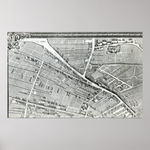 Affiches Plan de Paris, connu sous le nom de 'Plan de