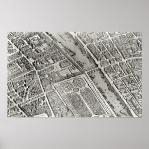 Affiches Plan de Paris, connu sous le nom de Plan de Turgot