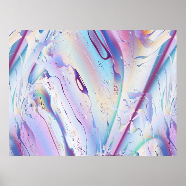 Affiches Plan de vol Cool Art Abstrait Fractal (Devant)