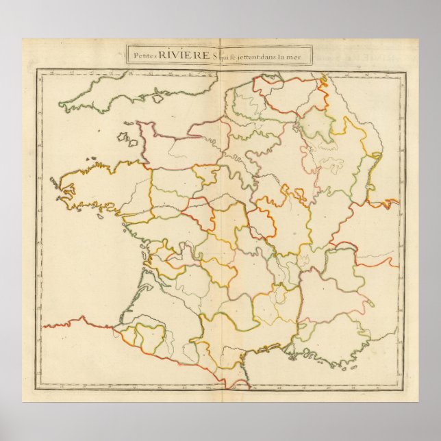 Affiches Plan des petites rivières françaises (Devant)